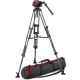 Manfrotto 504 Video Head w/CF Twin Leg Tripod MS 100/75mm