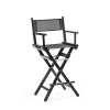 High Director Chair Black Plastic-1