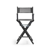 High Director Chair Black Plastic