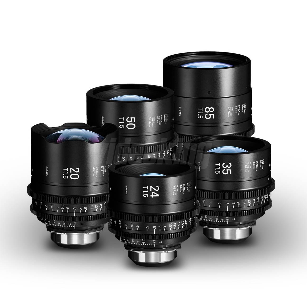 SIGMA Cine FF High-Speed 5 Prime Lens Kit with Case