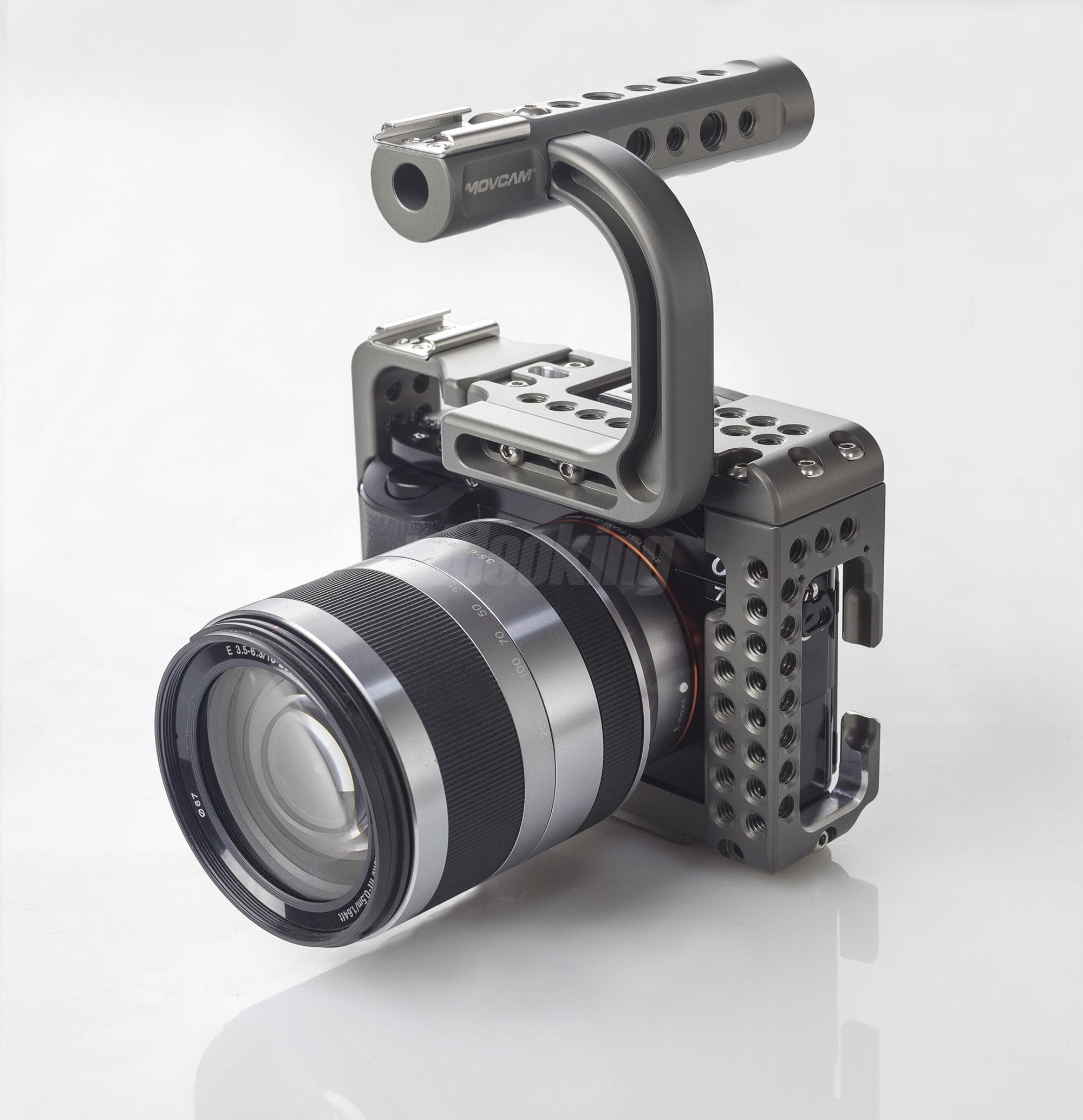 Movcam A7s Cage with Top Handle and Baseplate