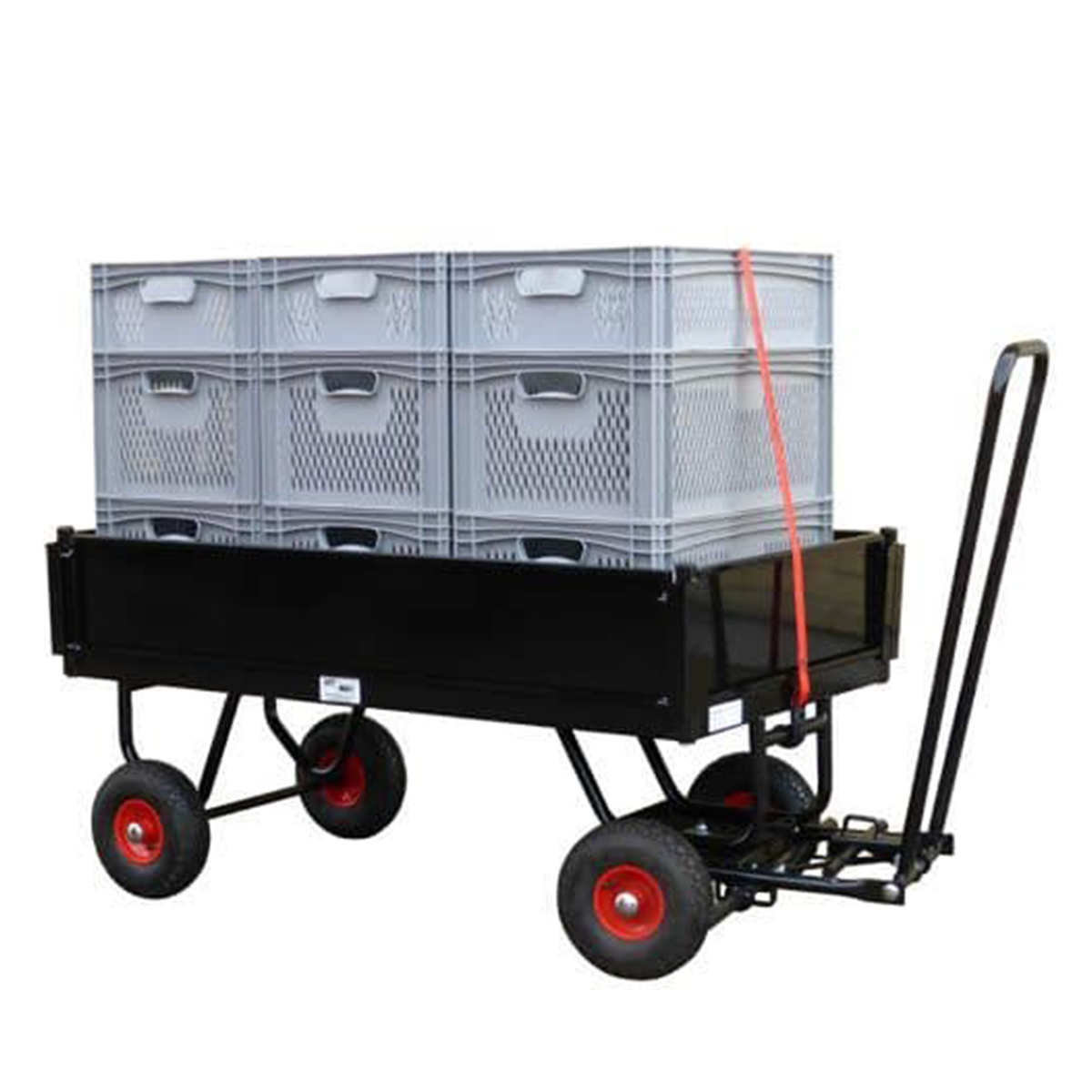 9 Euro-Container Braked Trailer Film Cart _1