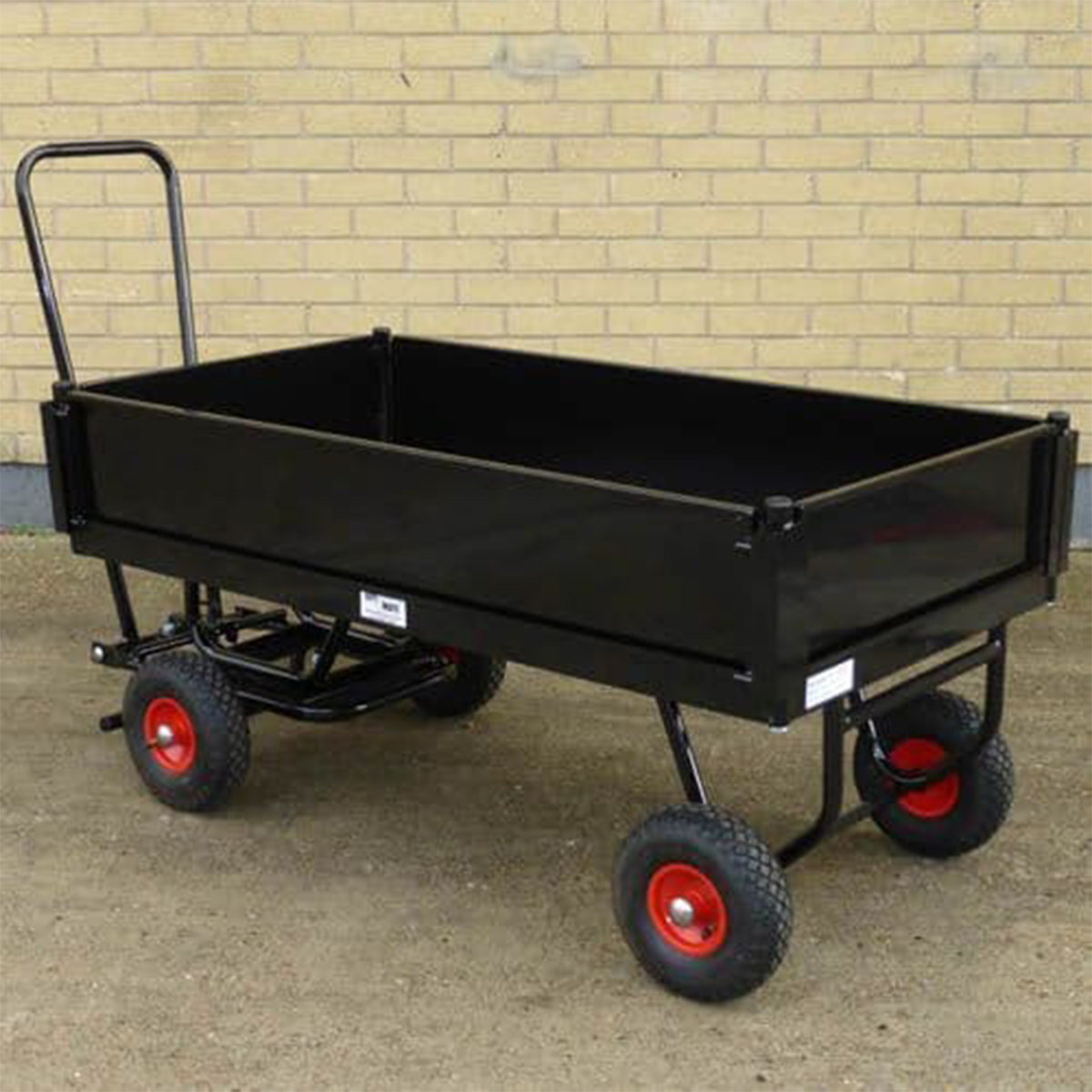 9 Euro-Container Braked Trailer Film Cart _4