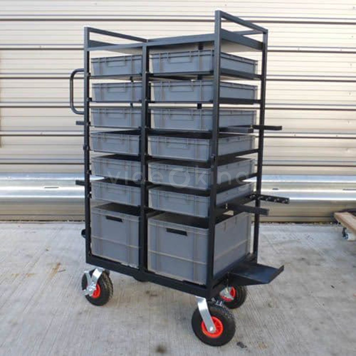 Euro-Crate and 8x C-Stand Trolley:Cart_3