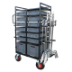 Lomart Film Carts Euro-Crate and 8x C-Stand Trolley/Cart