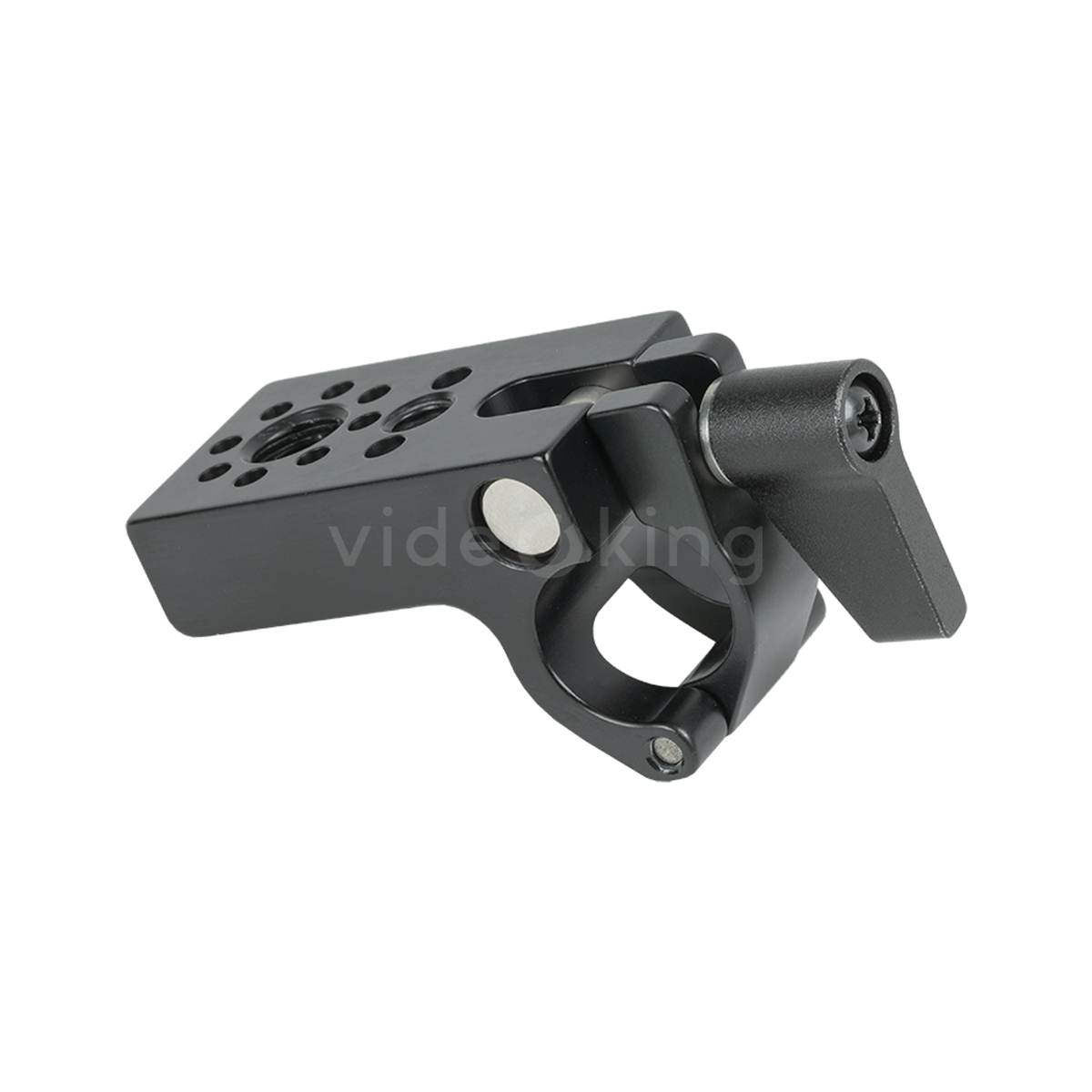 Flip Open 15mm Rod Clamp to SmallHD 1:4 & Arri 3:8 Pin-Loc_2