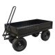 Lomart Film Carts Hand Trailer with Phenolic Deck and Removable Sides