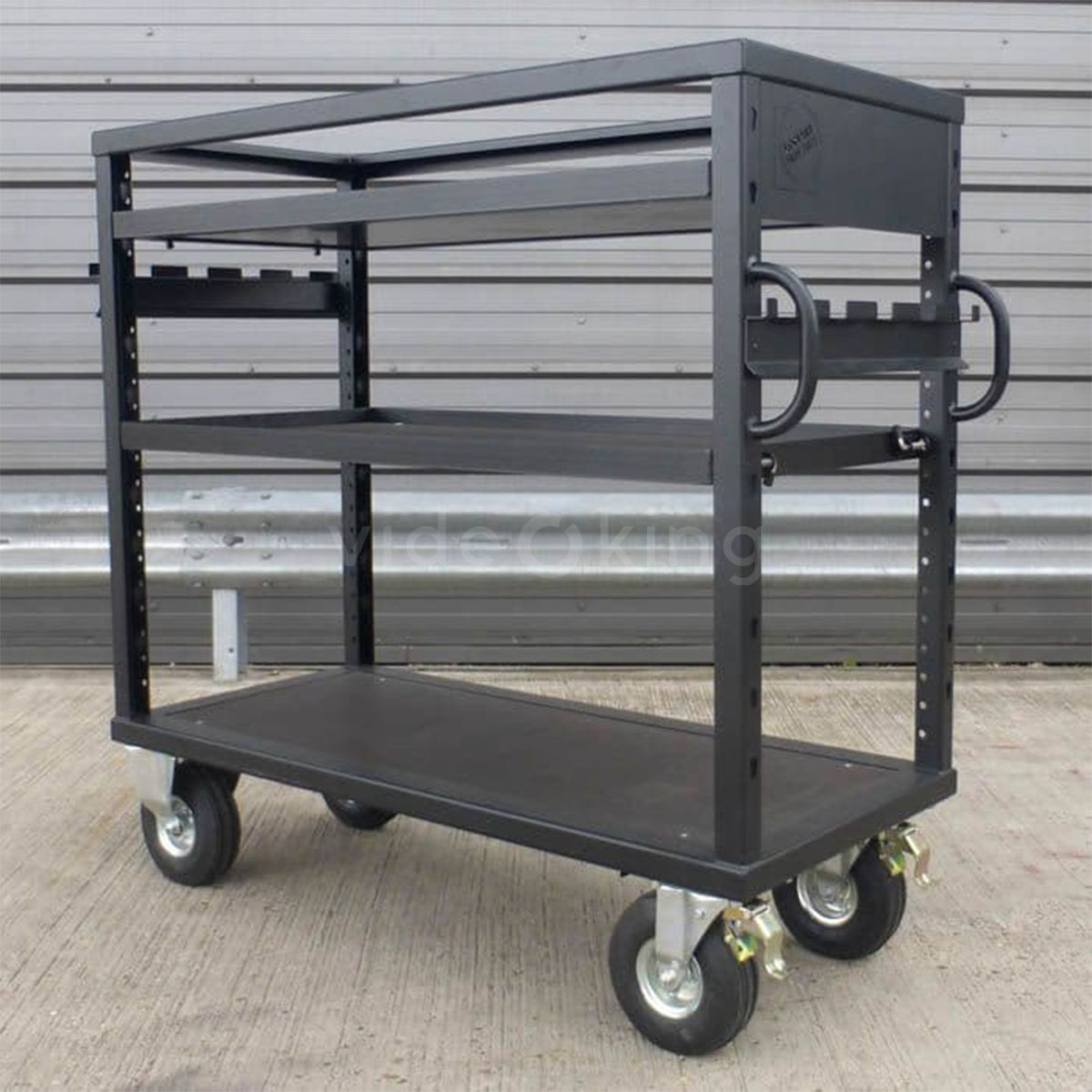 Head Cart with Adjustable Shelves & Combo Stand Hangers_2