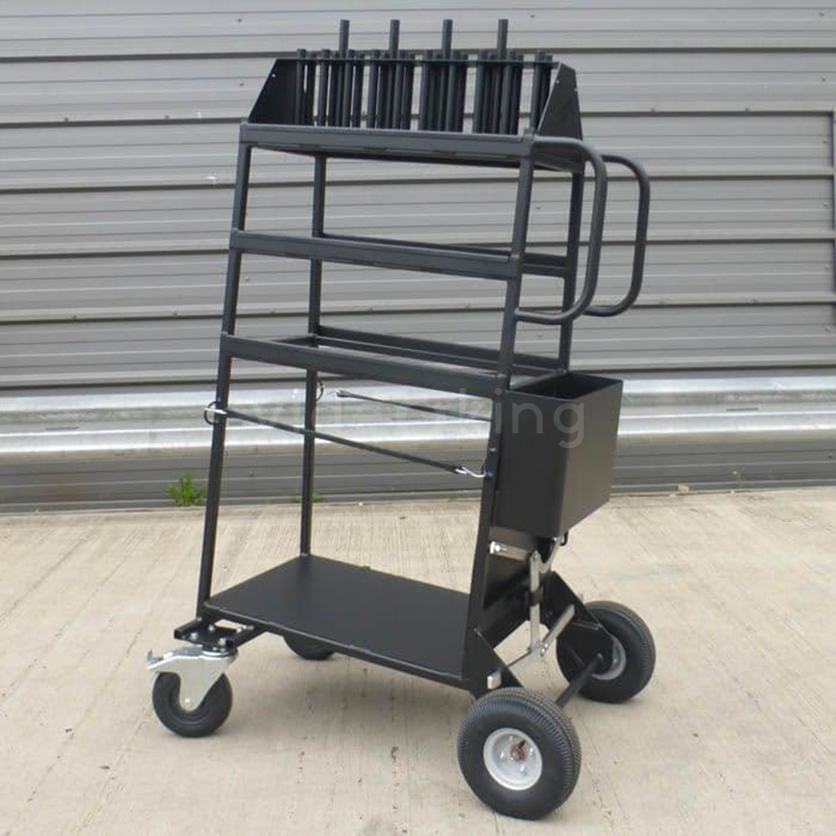 Lomart C-Stand Cart with Brake - up to 24 C-Stands_2