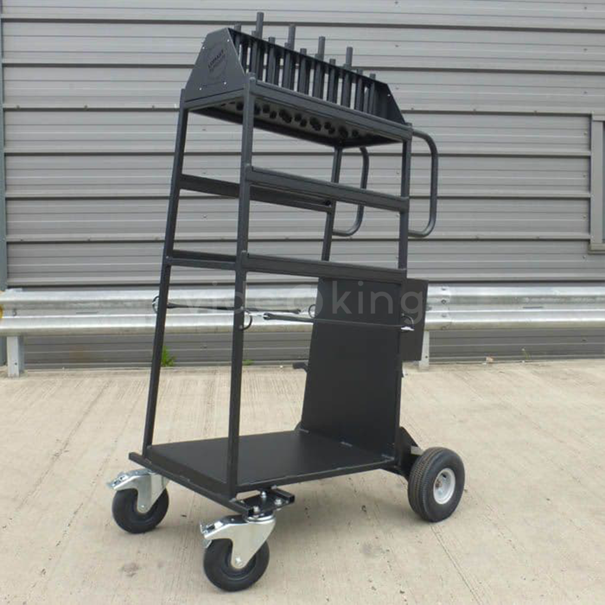 Lomart C-Stand Cart with Brake - up to 24 C-Stands_3