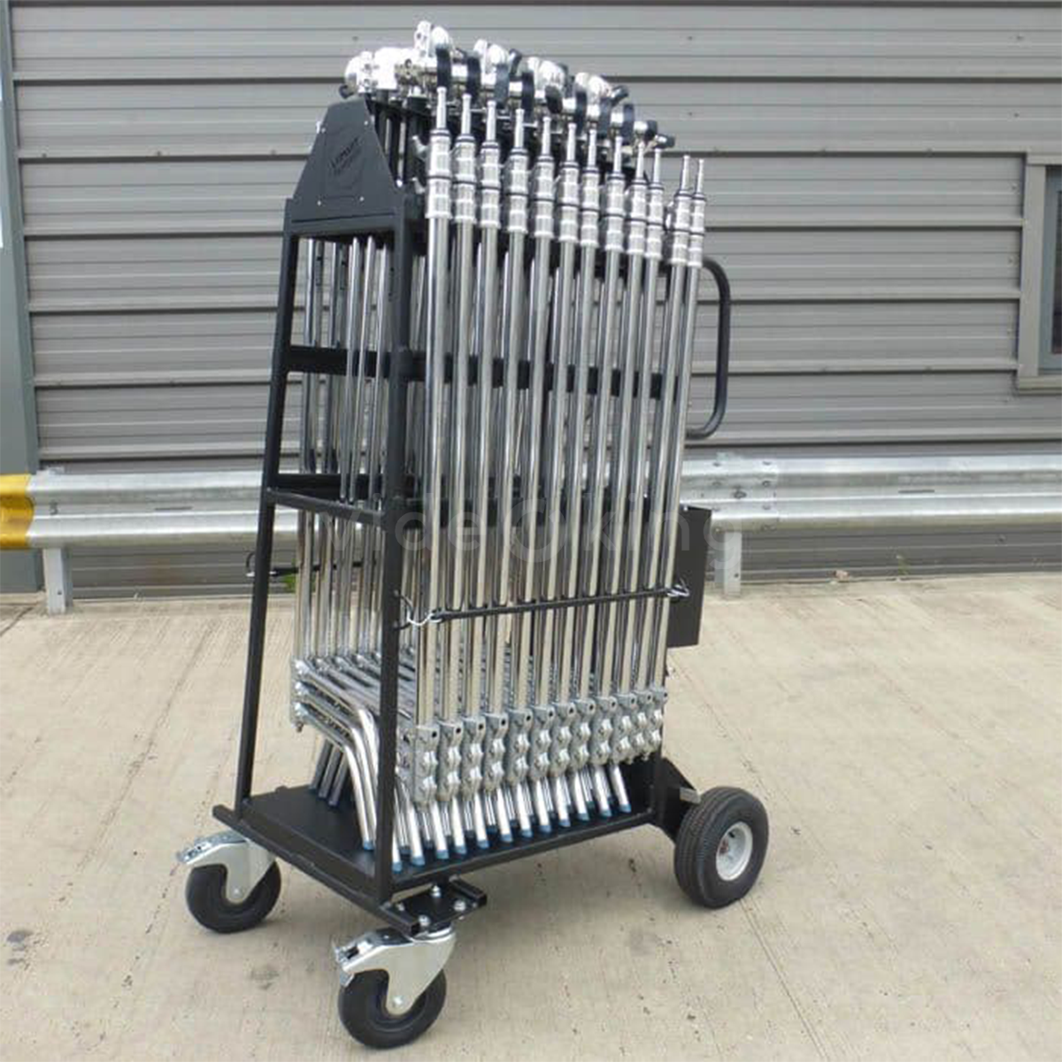 Lomart C-Stand Cart with Brake - up to 24 C-Stands_4