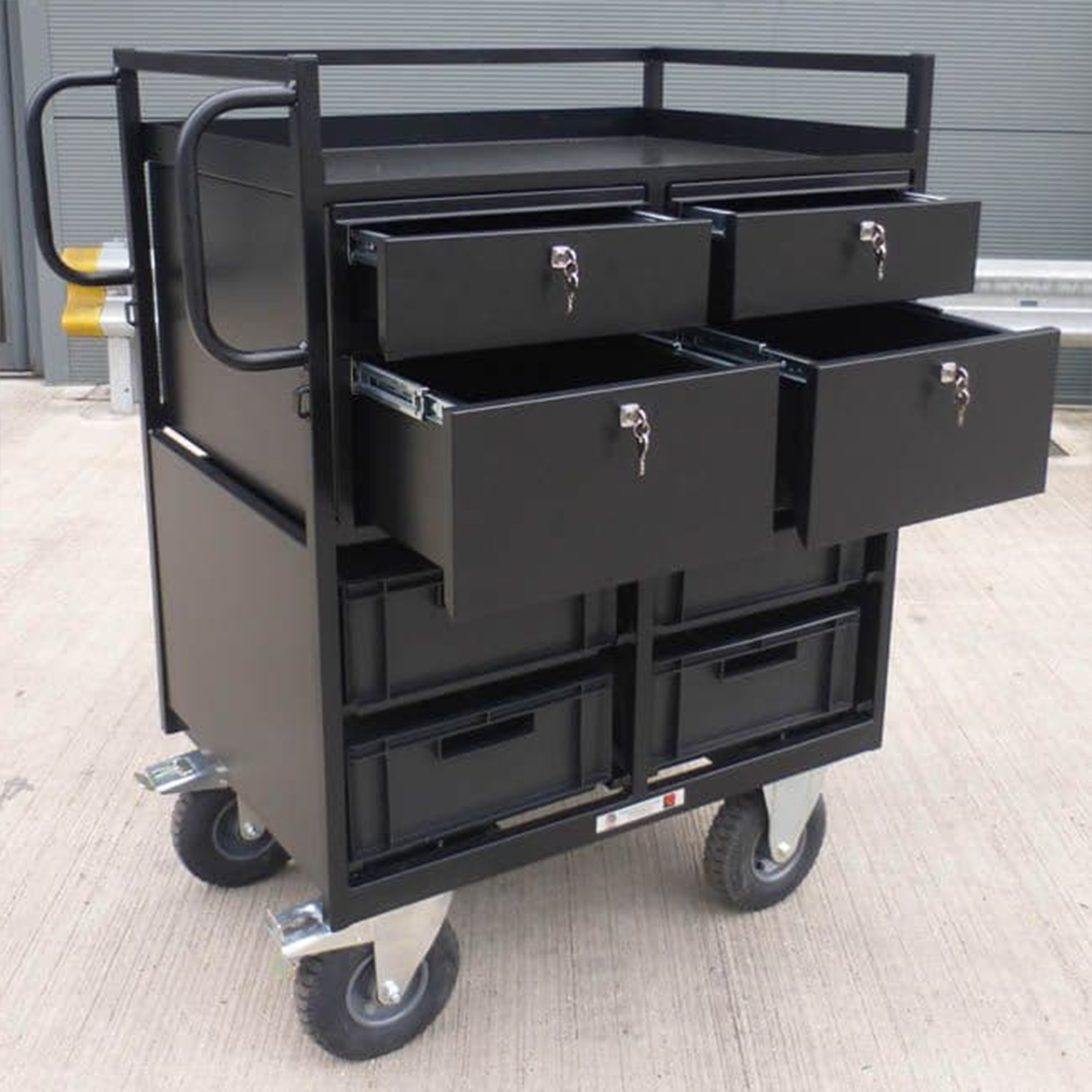 Lomart Work Station with 4 Drawers and 4 Crates_2