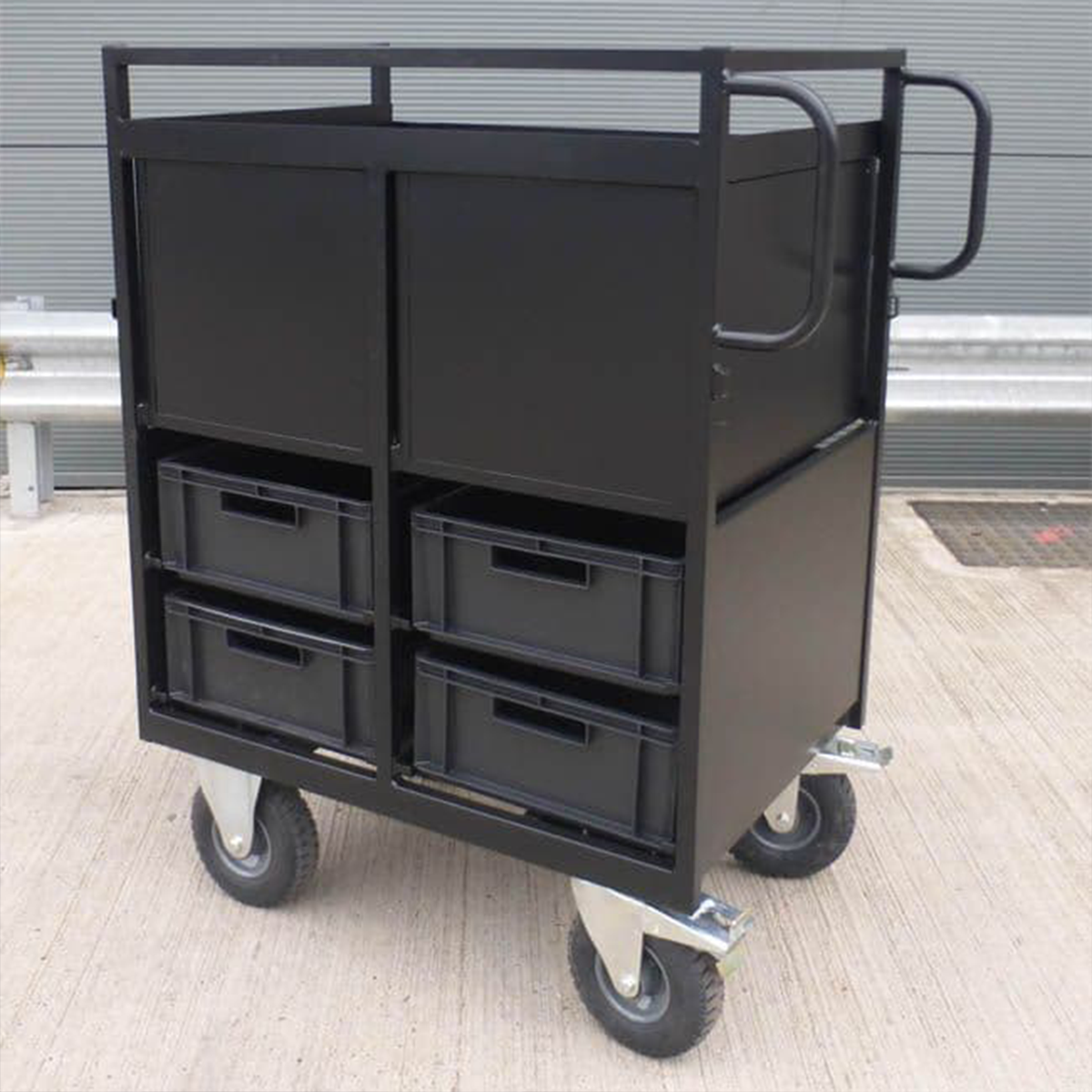 Lomart Work Station with 4 Drawers and 4 Crates_3