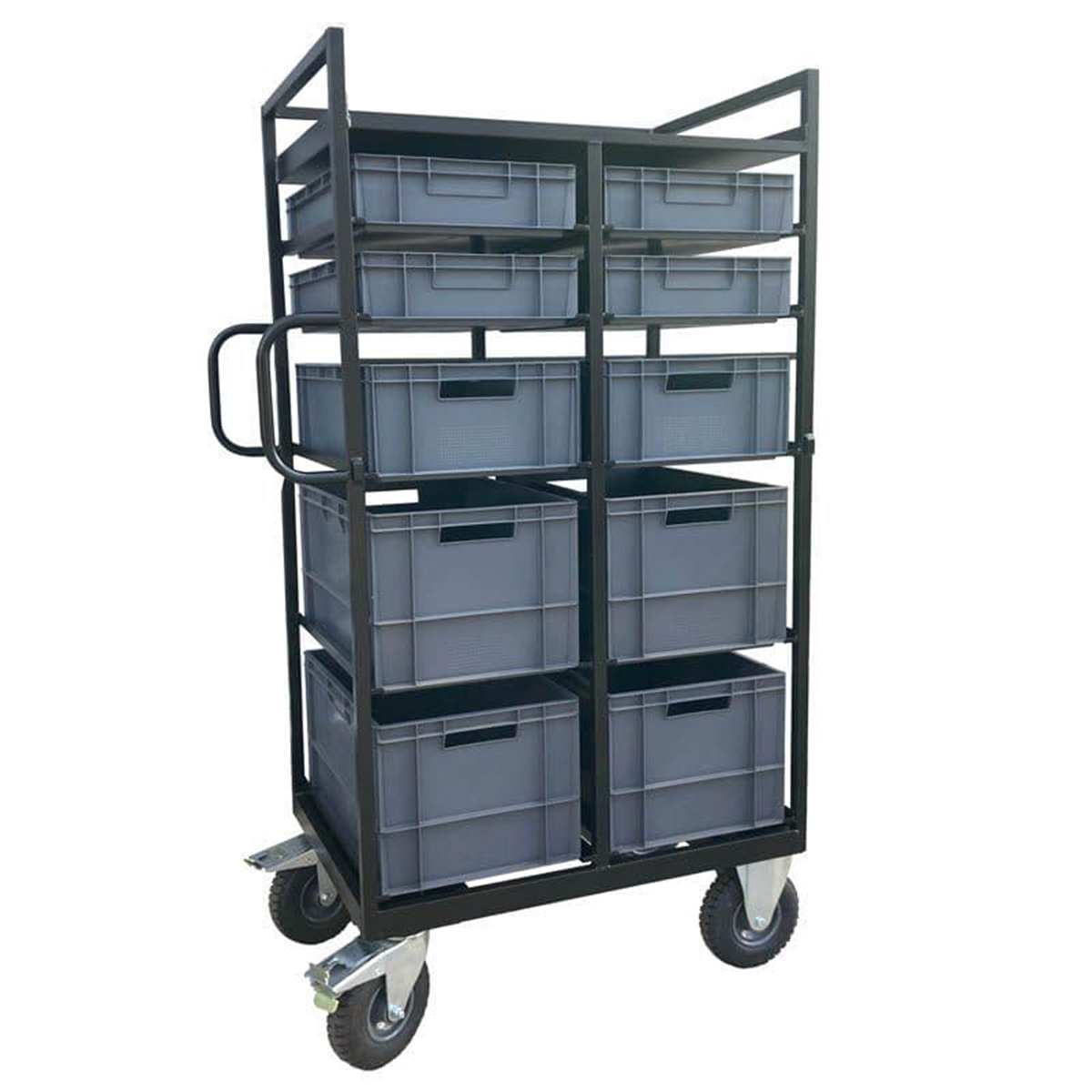 Tall Euro-Container Trolley Film Cart_1