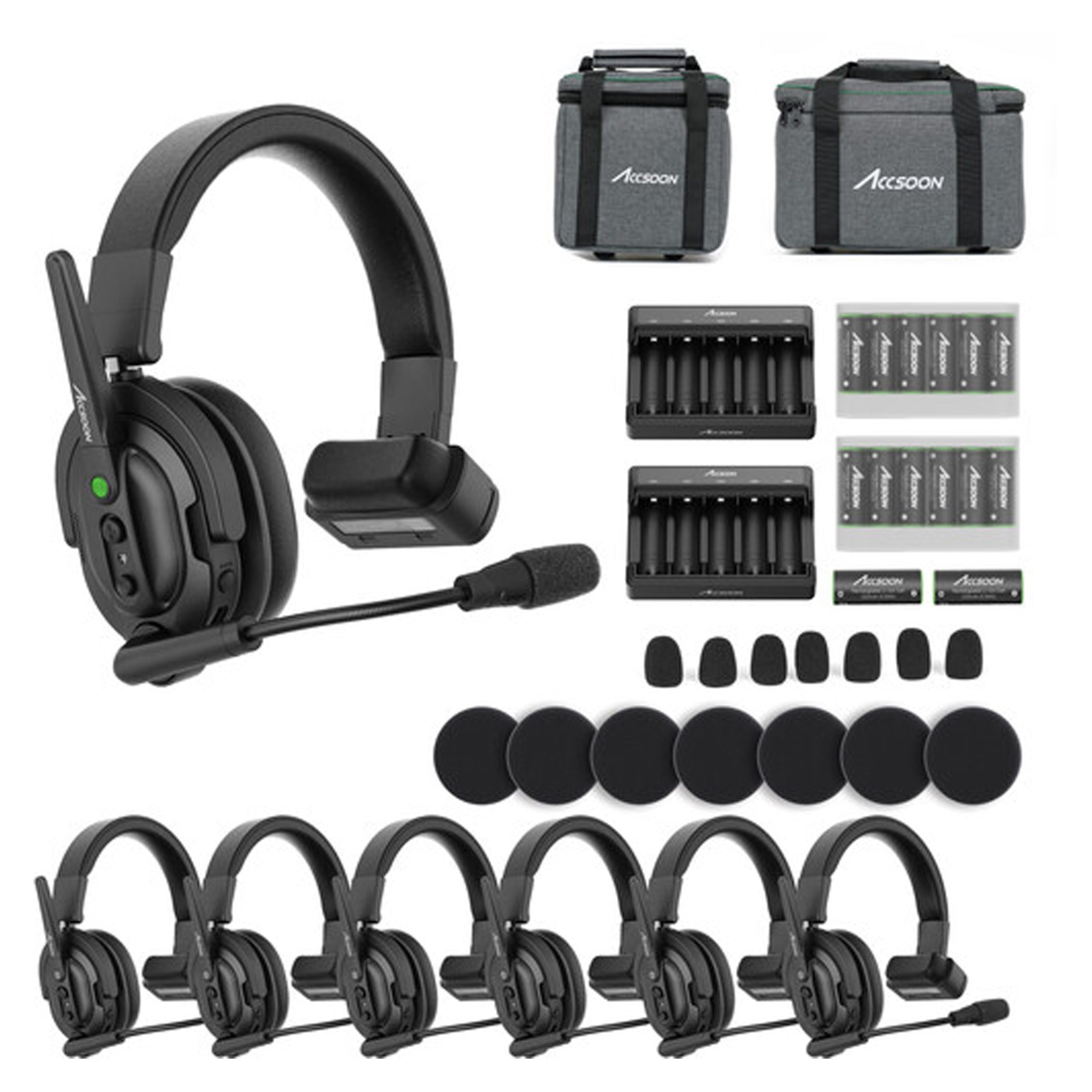 Accsoon CoMo Wireless Intercom Headset Kit (1 Host, 6 Remotes)_1