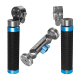 Kondor Blue Quick Release Rosette Hand Grip - Set (Right and Left) + Dual Rod Clamp