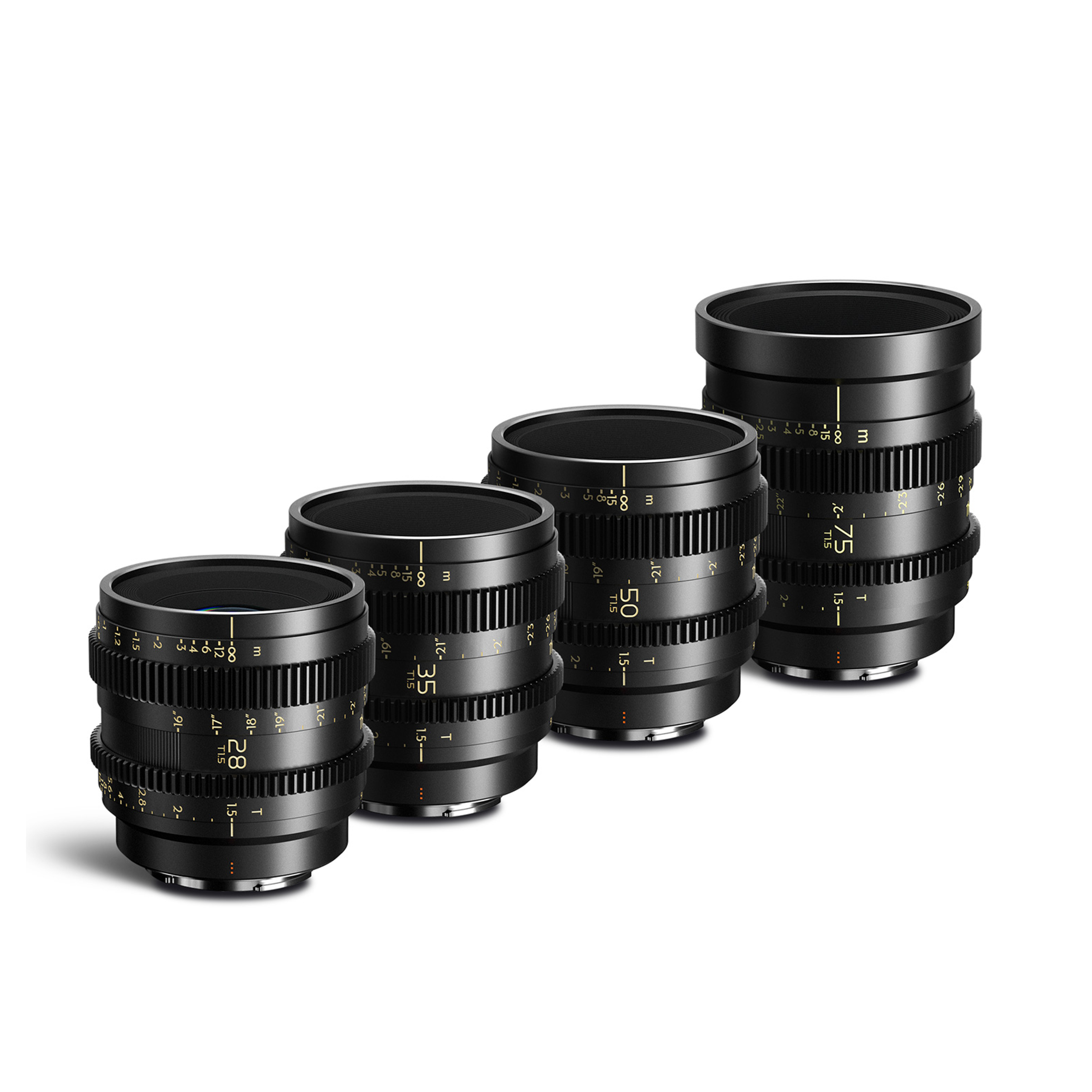 THYPOCH Simera-C 4-Lens Kit 28/35/50/75mm T1.5 FF Prime Cine Lens