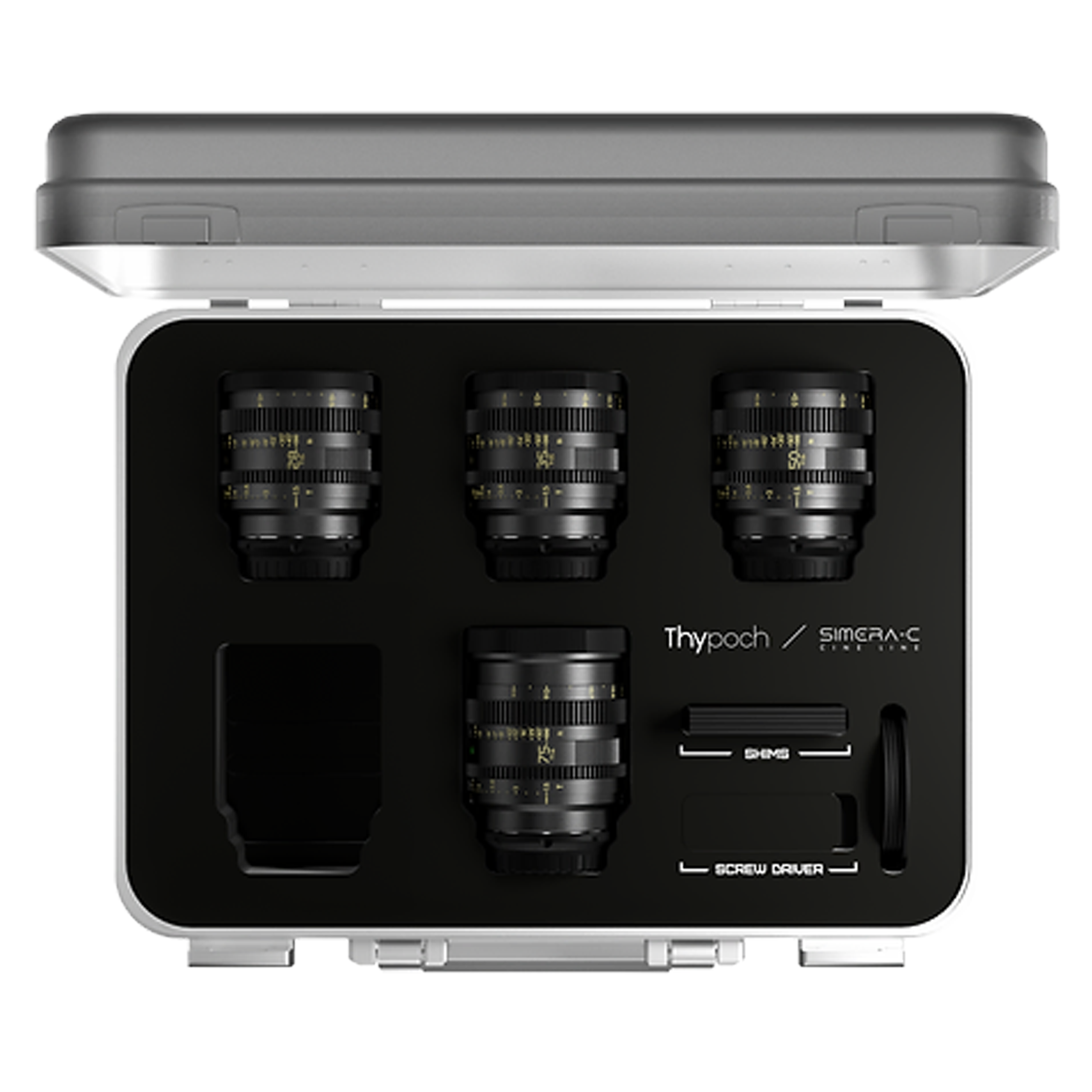 THYPOCH Simera-C 4-Lens Kit 28:35:50:75mm T1.5 FF Prime Cine Lens_2