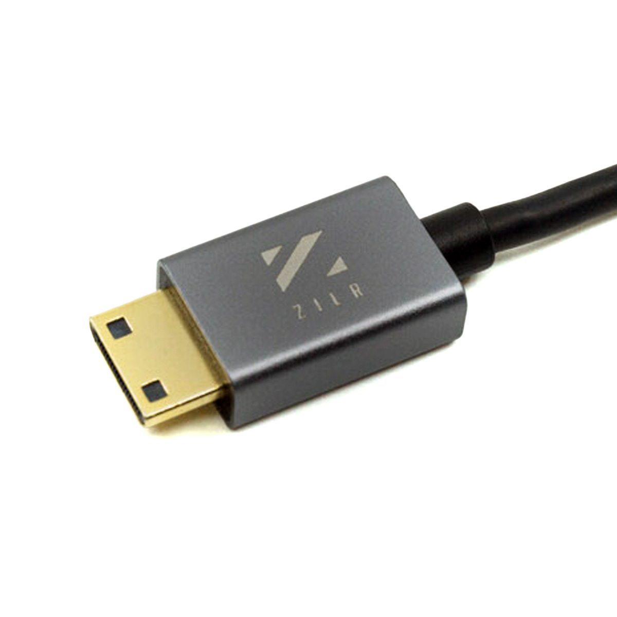 ZILR 4Kp60 1m (Full to Mini) Hyper Thin Ultra High Speed HDMI Secure Cable Mini Connector