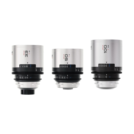 BLAZAR LENS Remus 1.5x Full-Frame Anamorphic 33, 50, and 100mm 3-Lens Set
