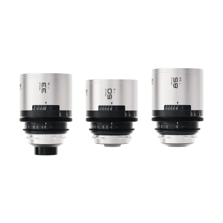 BLAZAR LENS Remus 1.5x Full-Frame Anamorphic 33, 50, and 85mm 3-Lens Set