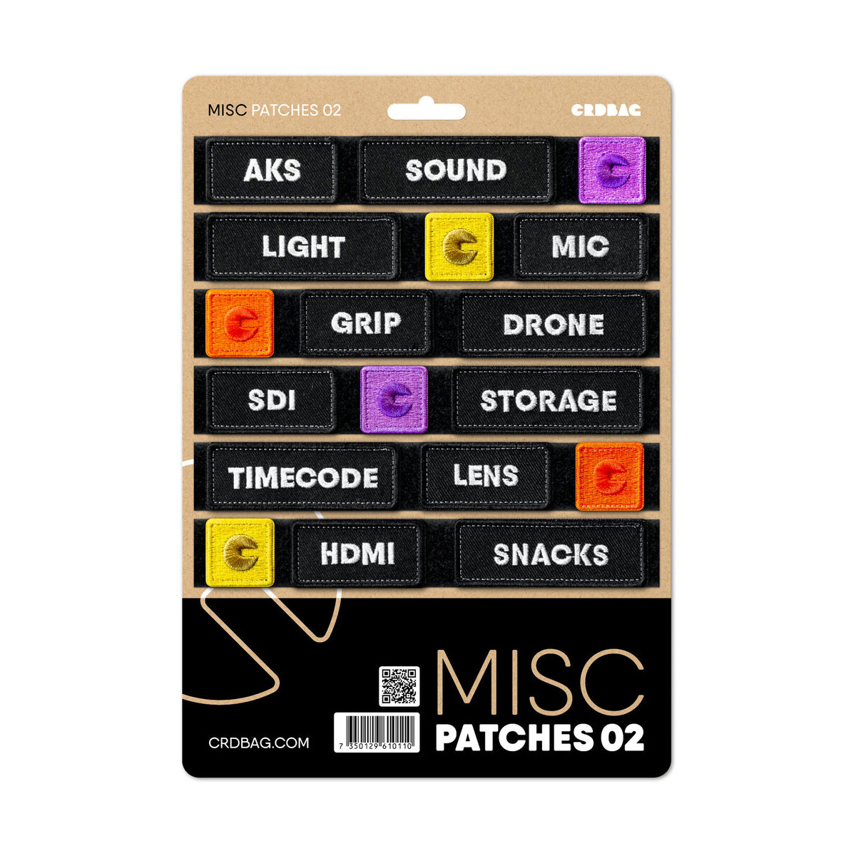 CRDBAG Misc 02 Embroidery Patches (English)