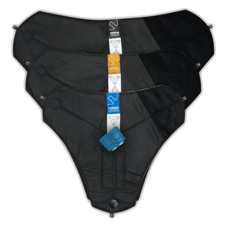 CRDBAG Set of 3 Y-Wraps (Black, Small/Medium/Large)