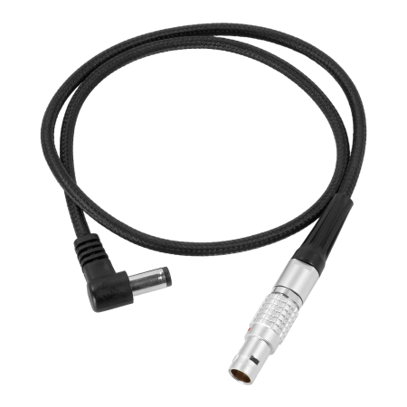Kondor Blue Right Angle DC Male to LEMO 2 Pin 0B Male Power Cable for PYXIS - ARRI - Teradek