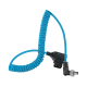 Kondor Blue Coiled D-Tap to Locking DC 2.5mm Right Angle Cable (Amaran)