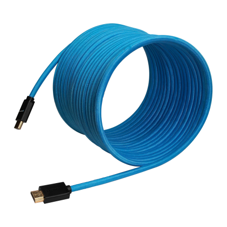Kondor Blue 25FT HDMI 4K 30HZ Braided Blue Cable