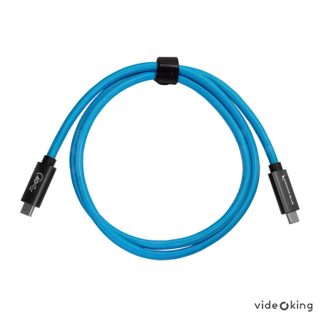 Kondor Blue Thunderbolt 4 Compatible USB 4.0 Type C Cable Blazing 40G Speeds 5A 100W