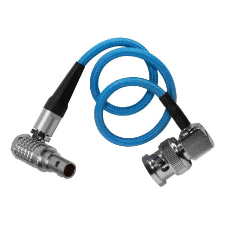 Kondor Blue 10" BNC to 5 Pin Lemo Right Angle Time Code Cable