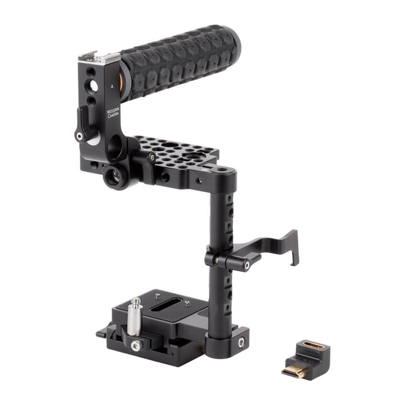 Wooden Camera Unified Camera Cage for BMPCC 6K/4K (Rubber Handle)
